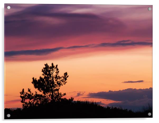 Norfolk Sunset - 3 Acrylic by Roman Czajkowski