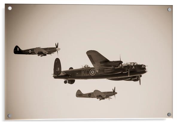 WWII Flypast Acrylic by Chris Walker
