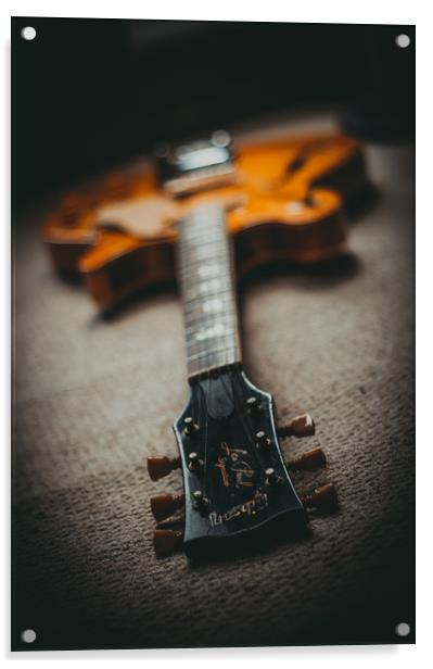 Gibson Les Paul Guitar Acrylic by Chris Walker