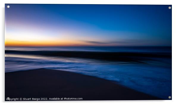 Abstract Sea Scape at Sunrise Lakes Entrance Acrylic by Stuart Bazga