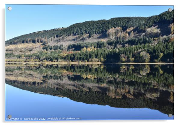Pontsticill Reservoir Reflections Acrylic by  Garbauske