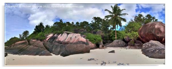 Stunning high resolution beach panorama taken on t Acrylic by Michael Piepgras