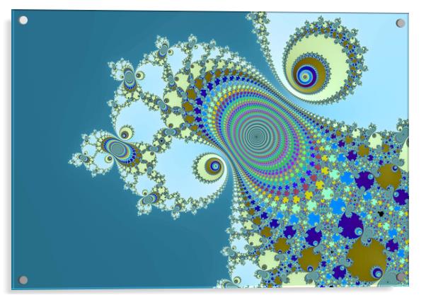 Beautiful zoom into the infinite mathemacial mandelbrot set frac Acrylic by Michael Piepgras