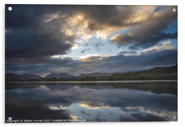 Loch Awe's Ethereal Sky Mirror Acrylic by Gilbert Hurree
