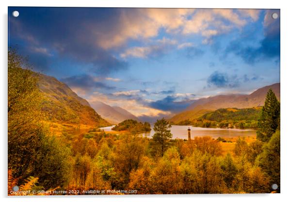 Glen Finnan: Scotland's Iconic Landmark Acrylic by Gilbert Hurree