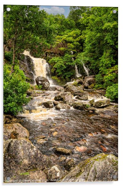 Enchanting Arklet Falls, Inversnaid Acrylic by Gilbert Hurree