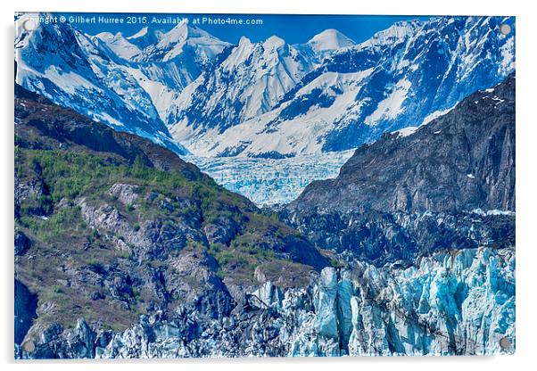  Alaskan Glaciers Acrylic by Gilbert Hurree