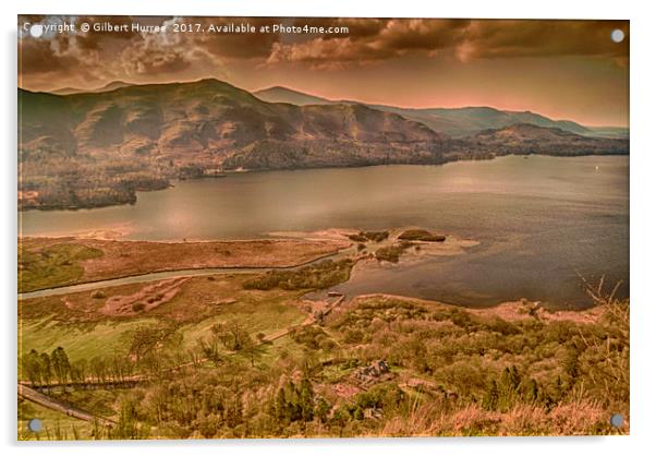 Breathtaking Lakeland Vista from Above Acrylic by Gilbert Hurree