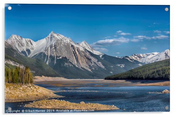 Awe-Inspiring Odyssey Through Canada's Alpine Wild Acrylic by Gilbert Hurree