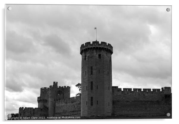 Majestic Tudor Castle Tower Acrylic by Adam Clare