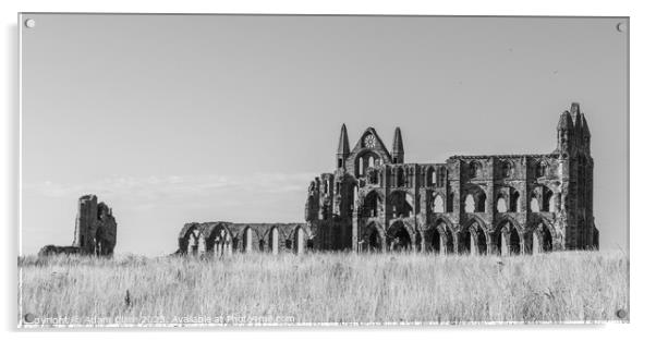 Majestic ruins of Whitby Abbey Acrylic by Adam Clare