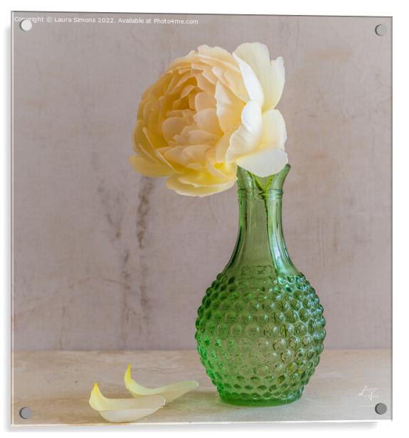 Flower Vase Acrylic by Laura Simons