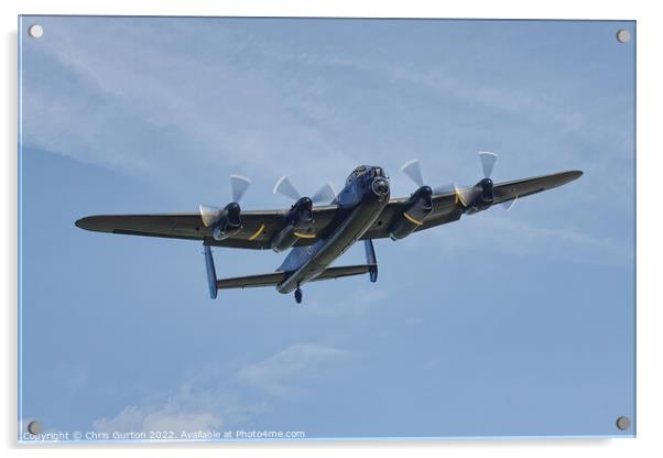 Avro Lancaster Acrylic by Chris Gurton