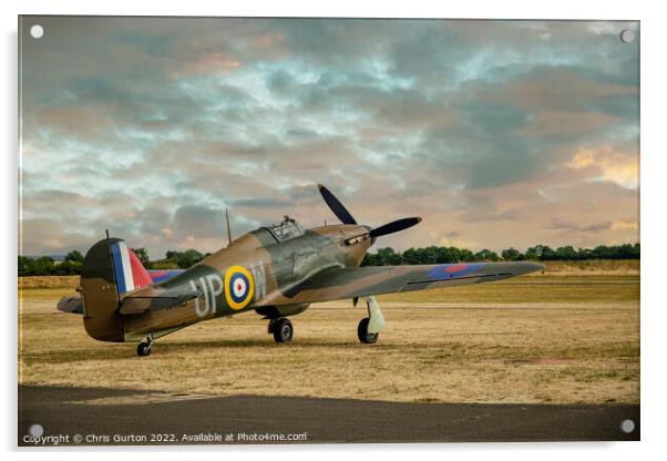 Hawker Hurricane Acrylic by Chris Gurton