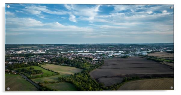 Rotherham South Yorkshire Acrylic by Apollo Aerial Photography