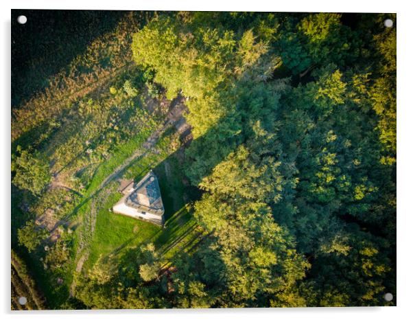 Hoober Stand From Above Acrylic by Apollo Aerial Photography