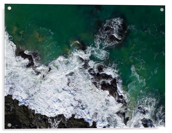 Turquoise Waters Acrylic by Apollo Aerial Photography