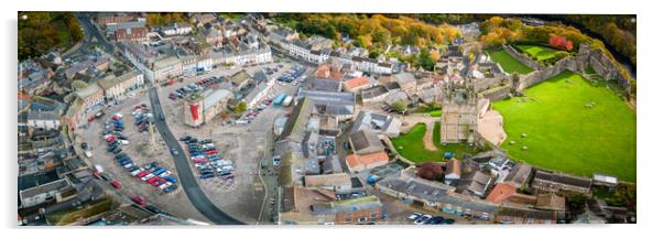 Richmond Town Square and Castle Acrylic by Apollo Aerial Photography