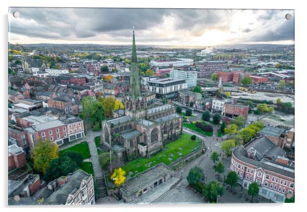 Rotherham View Acrylic by Apollo Aerial Photography