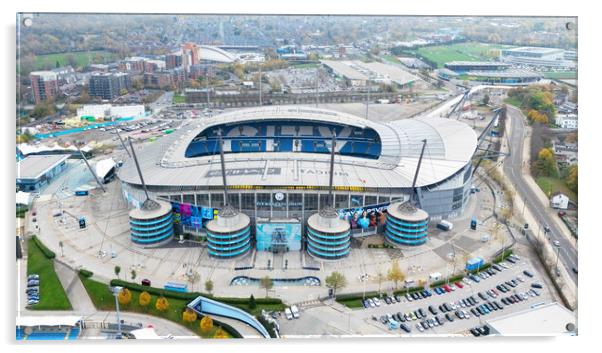 Etihad Stadium From The Air Acrylic by Apollo Aerial Photography