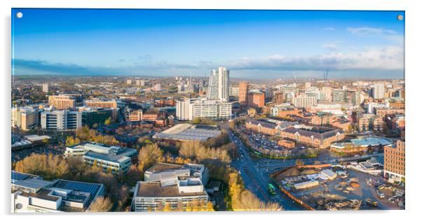 Leeds City  Acrylic by Apollo Aerial Photography