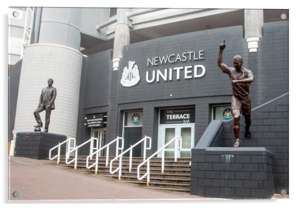 Newcastle United Acrylic by Apollo Aerial Photography