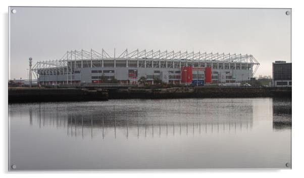 The Riverside Stadium Acrylic by Apollo Aerial Photography
