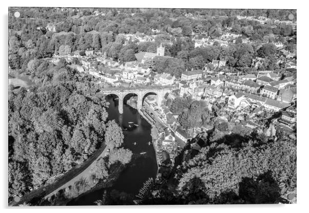 Knaresborough From The Air Acrylic by Apollo Aerial Photography