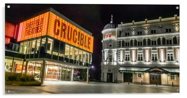 The Crucible and Lyceum Theatre  Acrylic by Apollo Aerial Photography