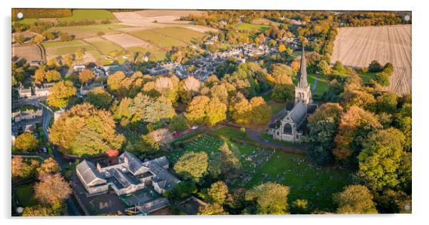 Autumn Comes To Wentworth Acrylic by Apollo Aerial Photography