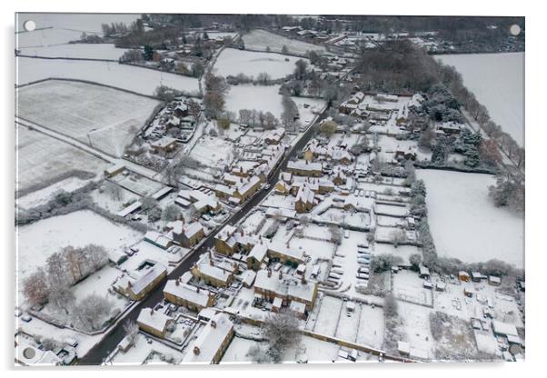 Wentworth Snow Scene Acrylic by Apollo Aerial Photography