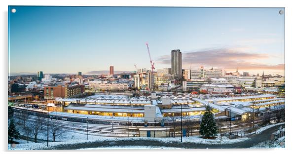 Sheffield Skyline Acrylic by Apollo Aerial Photography