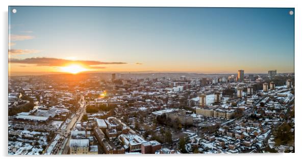 Sheffield Skyline Acrylic by Apollo Aerial Photography