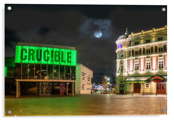 The Crucible and Lyceum Theatres Acrylic by Apollo Aerial Photography