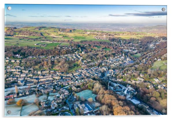 Holmfirth Yorkshire Acrylic by Apollo Aerial Photography