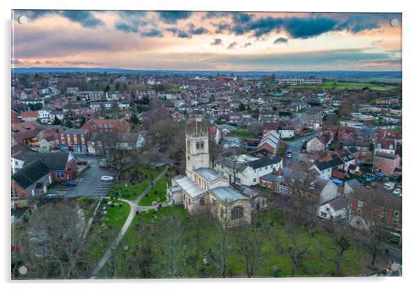 St Peters Church Acrylic by Apollo Aerial Photography