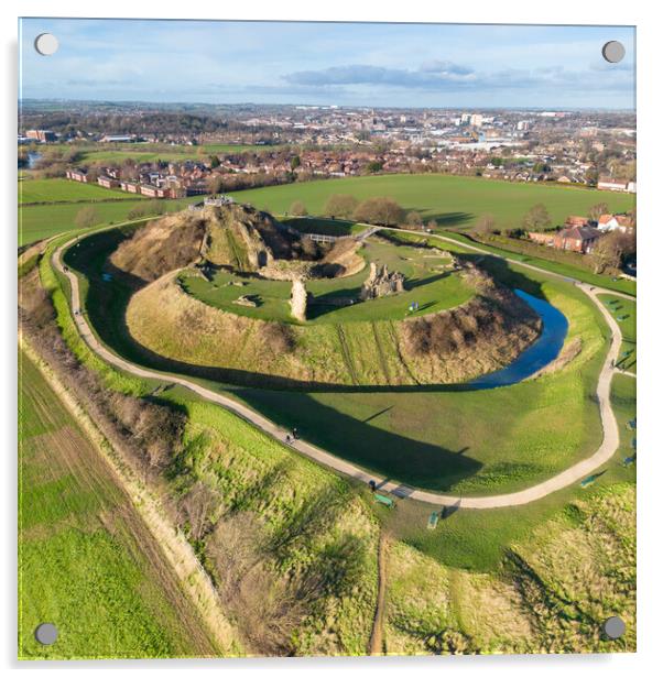 Sandal Castle Acrylic by Apollo Aerial Photography