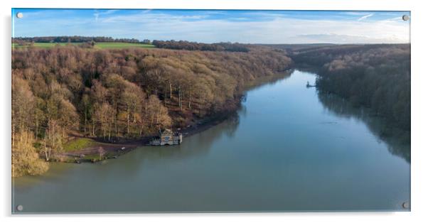 Newmillerdam Panoramic Acrylic by Apollo Aerial Photography