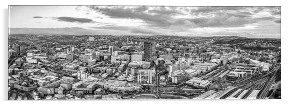 Sheffield City Skyline Acrylic by Apollo Aerial Photography