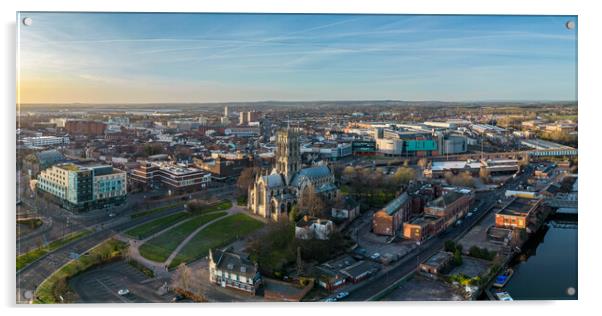 Aerial Doncaster Acrylic by Apollo Aerial Photography