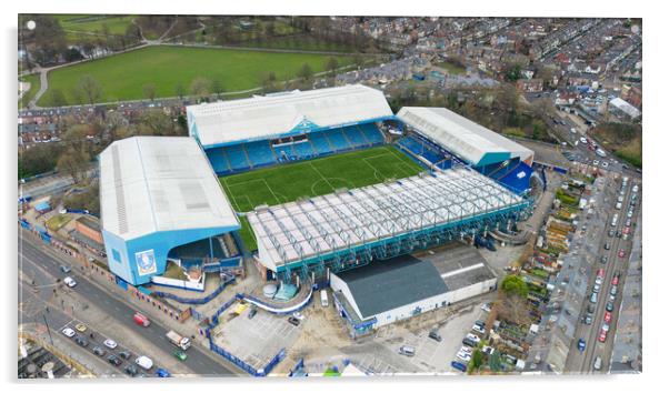 Hillsborough Football Stadium Acrylic by Apollo Aerial Photography