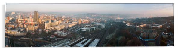 Sheffield Skyline Acrylic by Apollo Aerial Photography