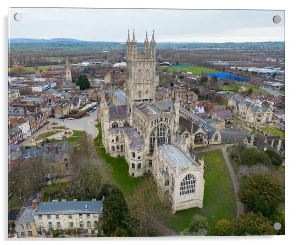 Gloucester Cathedral Acrylic by Apollo Aerial Photography