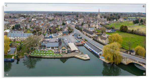 Lechlade on Thames Acrylic by Apollo Aerial Photography