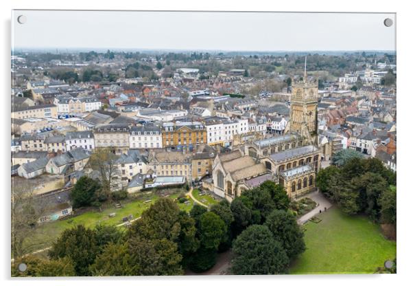 Cirencester From The Air Acrylic by Apollo Aerial Photography