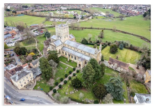The Abbey Church of St Mary the Virgin Acrylic by Apollo Aerial Photography