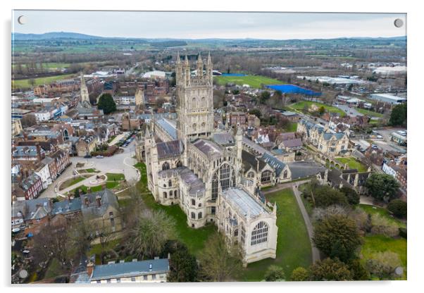 Gloucester Cathedral Aerial Views Acrylic by Apollo Aerial Photography