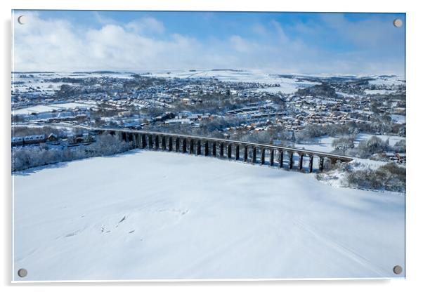 Penistone Viaduct Panoramic Acrylic by Apollo Aerial Photography