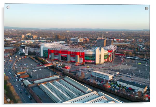 Old Trafford Manchester Acrylic by Apollo Aerial Photography