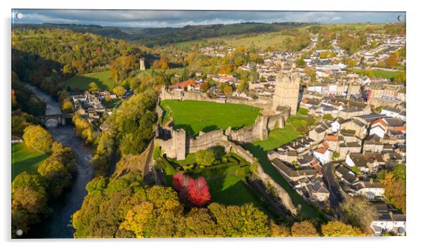 Richmond Castle North Yorkshire Acrylic by Apollo Aerial Photography